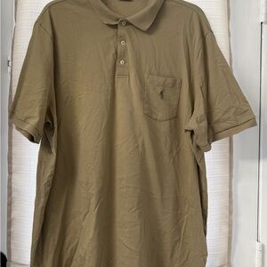 Men’s Pre-Owned Polo Ralph Lauren Soft Polo with Pocket, Khaki Brown, Size XL